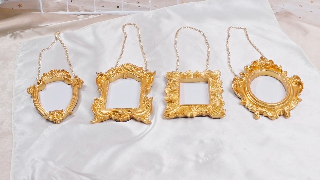 Amazon.com - DoubleFill 4 Pcs Mini Gold Picture Frames Vintage